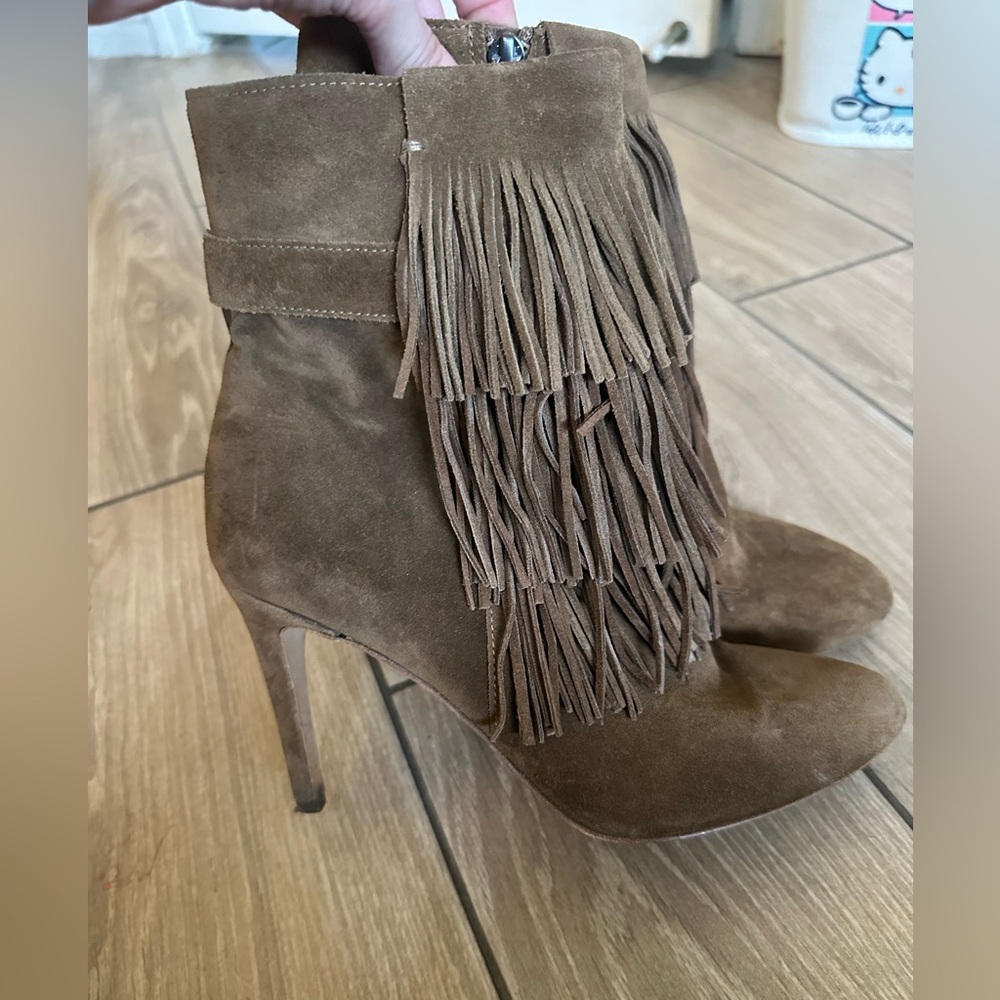Suede Fringe Booties​ - Picture 6 of 6